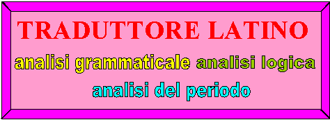 Dizionario latino, vocabolario latino, declinatore latino
