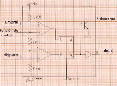 Schema a blocchi del timer 555